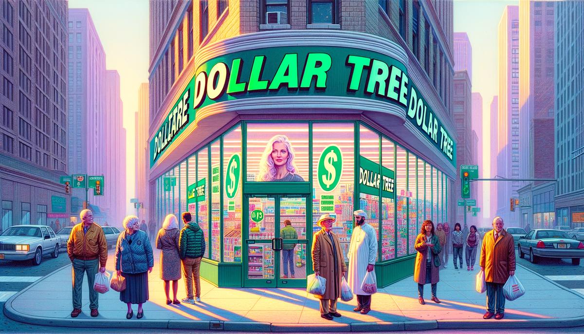 Image of a Dollar Tree storefront, symbolizing bargain hunting