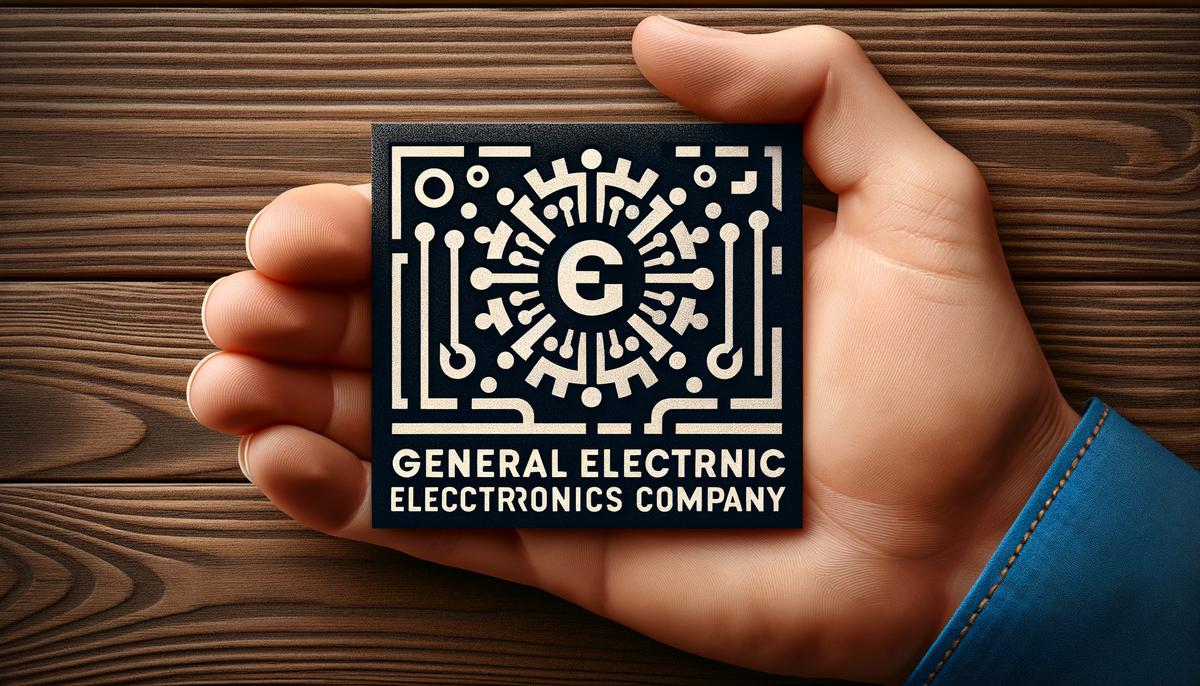 Image of General Electric Company logo for visually impaired